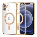 Husa pentru iPhone 12, Techsuit Lux Crystal MagSafe, argintiu