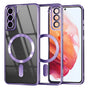 Husa pentru Samsung Galaxy S21 5G, Techsuit Lux Crystal MagSafe, mov