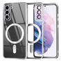 Husa pentru Samsung Galaxy S21 Plus 5G, Techsuit Lux Crystal MagSafe, argintiu