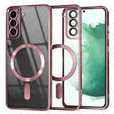 Husa pentru Samsung Galaxy S22 Plus 5G, Techsuit Lux Crystal MagSafe, argintiu