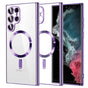 Husa pentru Samsung Galaxy S22 Ultra 5G, Techsuit Lux Crystal MagSafe, mov