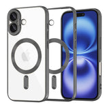 Husa pentru iPhone 16, Techsuit Lux Crystal MagSafe, argintiu