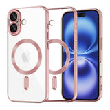 Husa pentru iPhone 16, Techsuit Lux Crystal MagSafe, argintiu