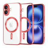 Husa pentru iPhone 16, Techsuit Lux Crystal MagSafe, argintiu