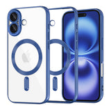 Husa pentru iPhone 16, Techsuit Lux Crystal MagSafe, albastru