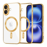 Husa pentru iPhone 16, Techsuit Lux Crystal MagSafe, argintiu