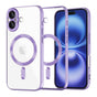 Husa pentru iPhone 16, Techsuit Lux Crystal MagSafe, mov