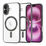 Husa pentru iPhone 16 Plus, Techsuit Lux Crystal MagSafe, argintiu