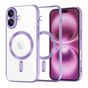 Husa pentru iPhone 16 Plus, Techsuit Lux Crystal MagSafe, mov