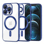Husa pentru iPhone 12 Pro Max, Techsuit Lux Crystal MagSafe, albastru