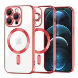Husa pentru iPhone 12 Pro Max, Techsuit Lux Crystal MagSafe, argintiu