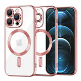 Husa pentru iPhone 12 Pro Max, Techsuit Lux Crystal MagSafe, argintiu