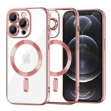 Husa pentru iPhone 12 Pro, Techsuit Lux Crystal MagSafe, argintiu