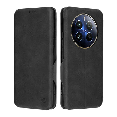 Husa pentru Realme 12 Pro, Techsuit Safe Wallet Plus, negru