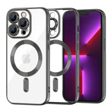 Husa pentru iPhone 13 Pro, Techsuit Lux Crystal MagSafe, argintiu