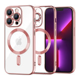Husa pentru iPhone 13 Pro, Techsuit Lux Crystal MagSafe, argintiu