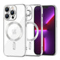 Husa pentru iPhone 13 Pro, Techsuit Lux Crystal MagSafe, argintiu