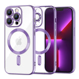 Husa pentru iPhone 13 Pro, Techsuit Lux Crystal MagSafe, mov