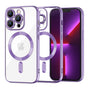 Husa pentru iPhone 13 Pro, Techsuit Lux Crystal MagSafe, mov