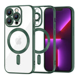 Husa pentru iPhone 13 Pro, Techsuit Lux Crystal MagSafe, albastru