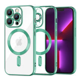Husa pentru iPhone 13 Pro, Techsuit Lux Crystal MagSafe, mov