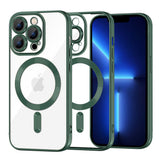 Husa pentru iPhone 13 Pro Max, Techsuit Lux Crystal MagSafe, albastru