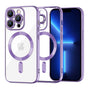 Husa pentru iPhone 13 Pro Max, Techsuit Lux Crystal MagSafe, mov