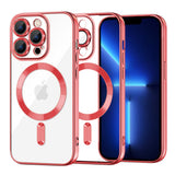 Husa pentru iPhone 13 Pro Max, Techsuit Lux Crystal MagSafe, argintiu