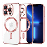 Husa pentru iPhone 13 Pro Max, Techsuit Lux Crystal MagSafe, argintiu