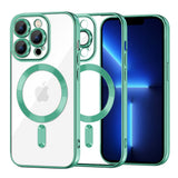 Husa pentru iPhone 13 Pro Max, Techsuit Lux Crystal MagSafe, mov