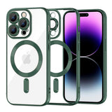 Husa pentru iPhone 14 Pro Max, Techsuit Lux Crystal MagSafe, albastru