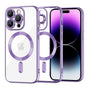 Husa pentru iPhone 14 Pro Max, Techsuit Lux Crystal MagSafe, mov