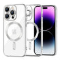 Husa pentru iPhone 14 Pro Max, Techsuit Lux Crystal MagSafe, argintiu