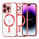 Husa pentru iPhone 14 Pro Max, Techsuit Lux Crystal MagSafe, argintiu