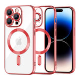 Husa pentru iPhone 14 Pro, Techsuit Lux Crystal MagSafe, argintiu