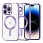 Husa pentru iPhone 14 Pro, Techsuit Lux Crystal MagSafe, mov