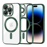 Husa pentru iPhone 14 Pro, Techsuit Lux Crystal MagSafe, albastru