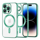Husa pentru iPhone 14 Pro, Techsuit Lux Crystal MagSafe, mov