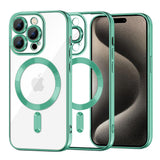 Husa pentru iPhone 15 Pro Max, Techsuit Lux Crystal MagSafe, mov