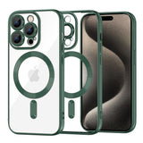 Husa pentru iPhone 15 Pro Max, Techsuit Lux Crystal MagSafe, albastru