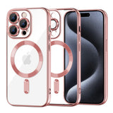 Husa pentru iPhone 15 Pro, Techsuit Lux Crystal MagSafe, argintiu