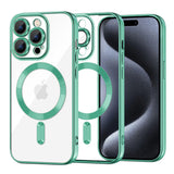 Husa pentru iPhone 15 Pro, Techsuit Lux Crystal MagSafe, mov