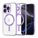 Husa pentru iPhone 16 Pro Max, Techsuit Lux Crystal MagSafe, mov