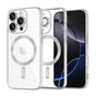 Husa pentru iPhone 16 Pro Max, Techsuit Lux Crystal MagSafe, argintiu