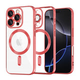 Husa pentru iPhone 16 Pro Max, Techsuit Lux Crystal MagSafe, argintiu