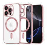 Husa pentru iPhone 16 Pro Max, Techsuit Lux Crystal MagSafe, argintiu