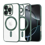Husa pentru iPhone 16 Pro, Techsuit Lux Crystal MagSafe, albastru