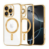 Husa pentru iPhone 16 Pro, Techsuit Lux Crystal MagSafe, argintiu