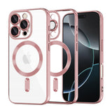 Husa pentru iPhone 16 Pro, Techsuit Lux Crystal MagSafe, argintiu