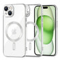Husa pentru iPhone 15 Plus, Techsuit Lux Crystal MagSafe, argintiu